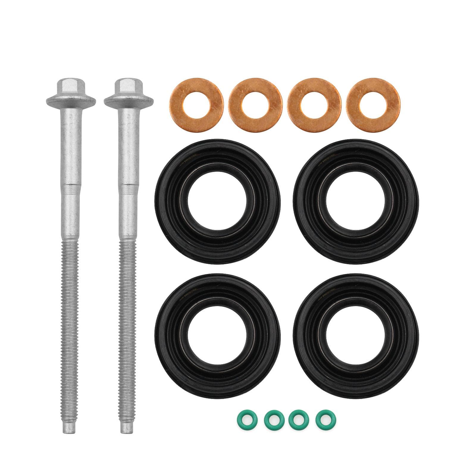 Injector Seal Kits and Injector Clamp Bolts Replacement for FORD TRANSIT MK7 2.2 TDCi DIESEL VP OEM multicolour