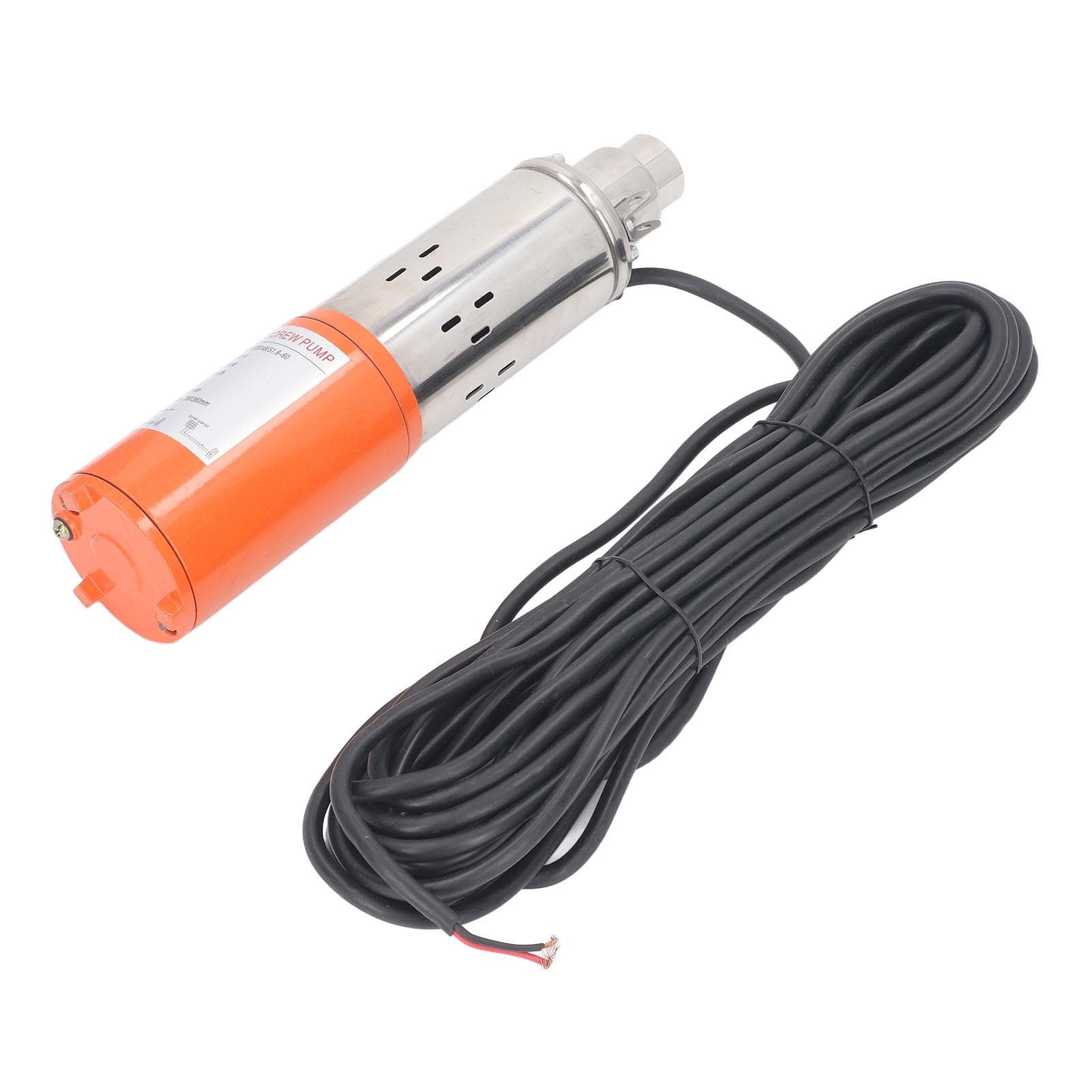DC Screw Pump Solar Submersible Deep Well Stainless Steel Copper Motor 48V 400W 60meter Lift