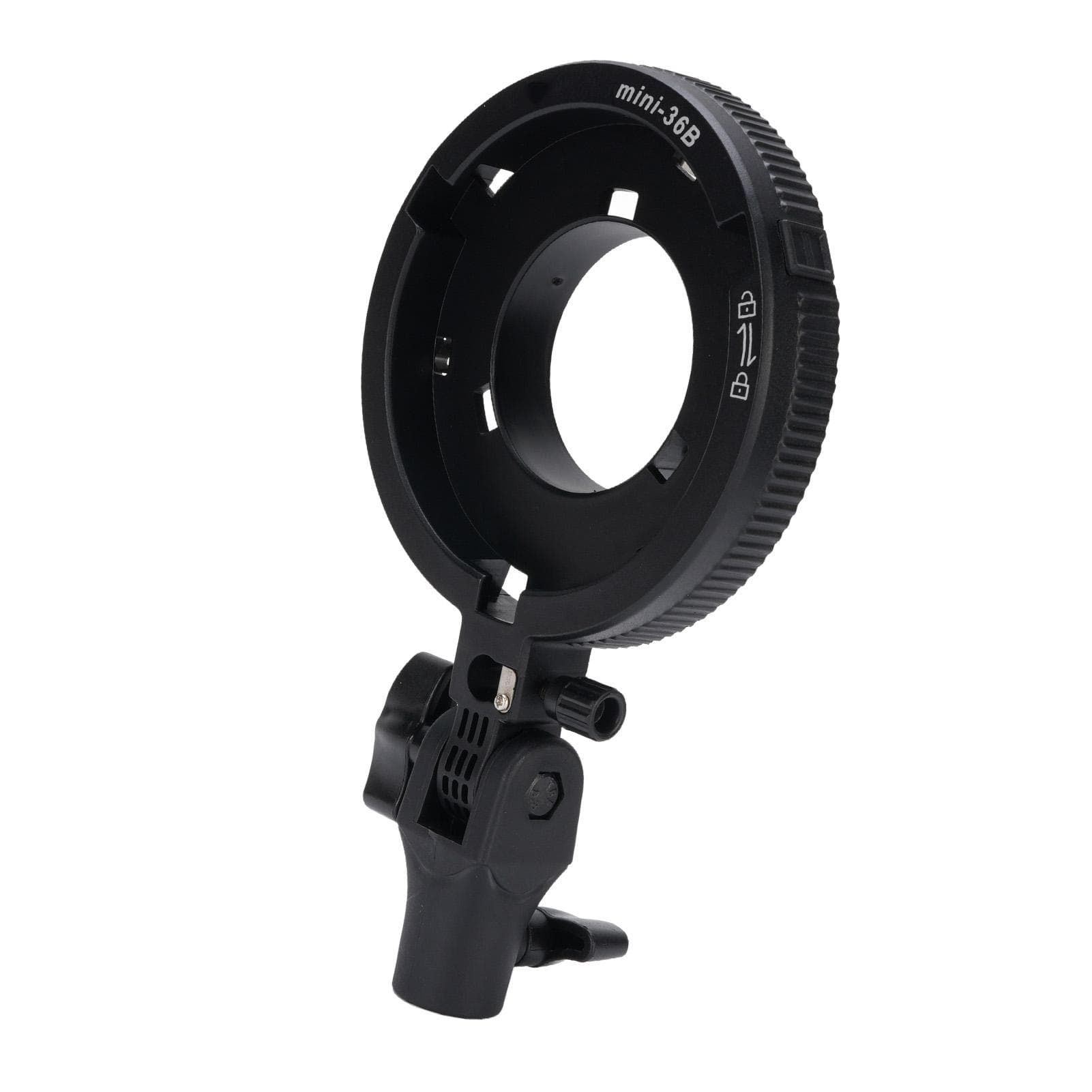 Mount Adapter for Bowens Aluminum Camera Flash Bracket Holder for LED Light Softbox Beauty Dish