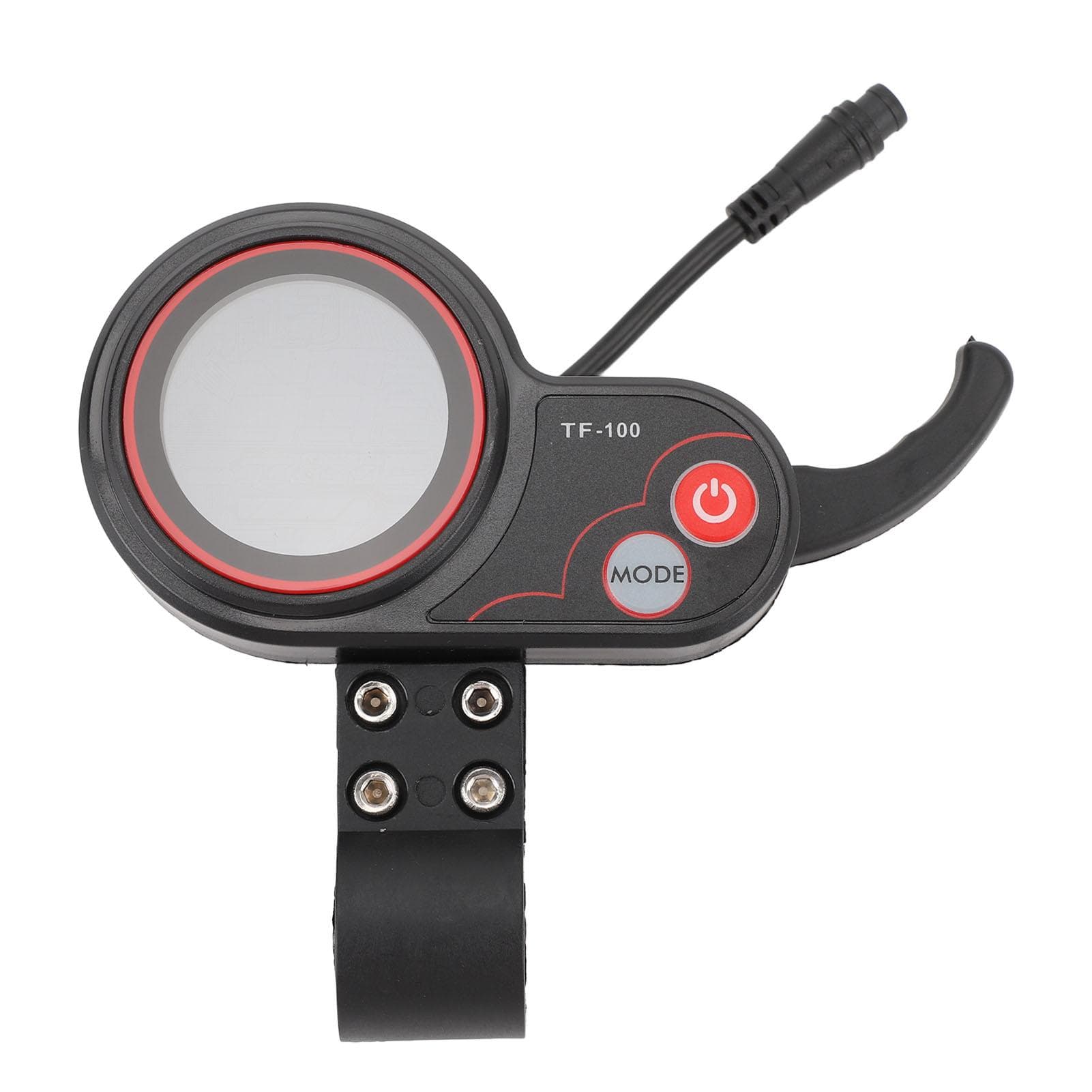 48V TF 100 Electric Scooter LCD Screen with Thumb Throttle 6 Pin Water Resistant Electric Display