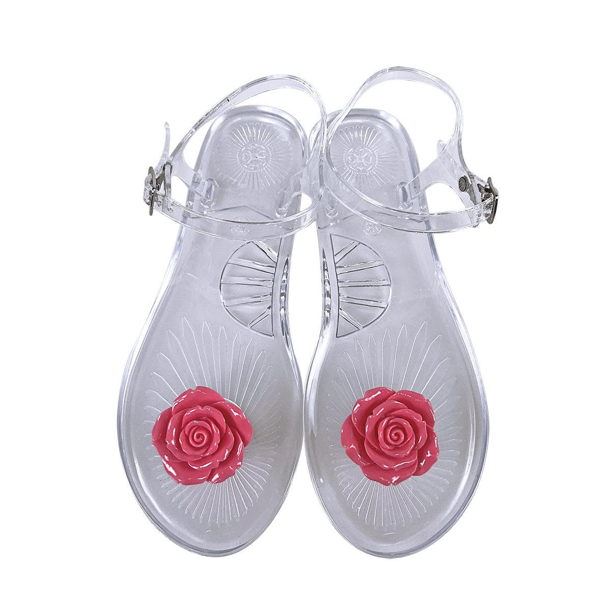 Women's Fruit Jelly Sandals –Clear Soft PVC Summer Slippers, Non-Slip Casual Beach Shoes, Transparent Lemon Sandals 40
