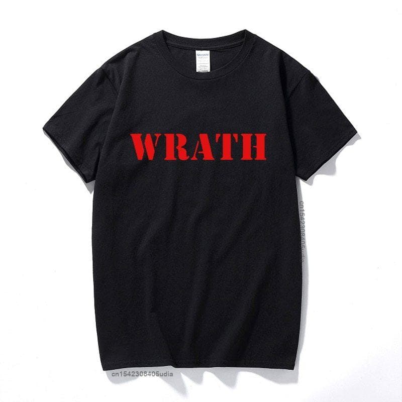 Limited Wrath Natural Selection Logo Design Unisex Black T-Shirt Unisex Women Camisas Hombre Oversized T Shirt Cotton L