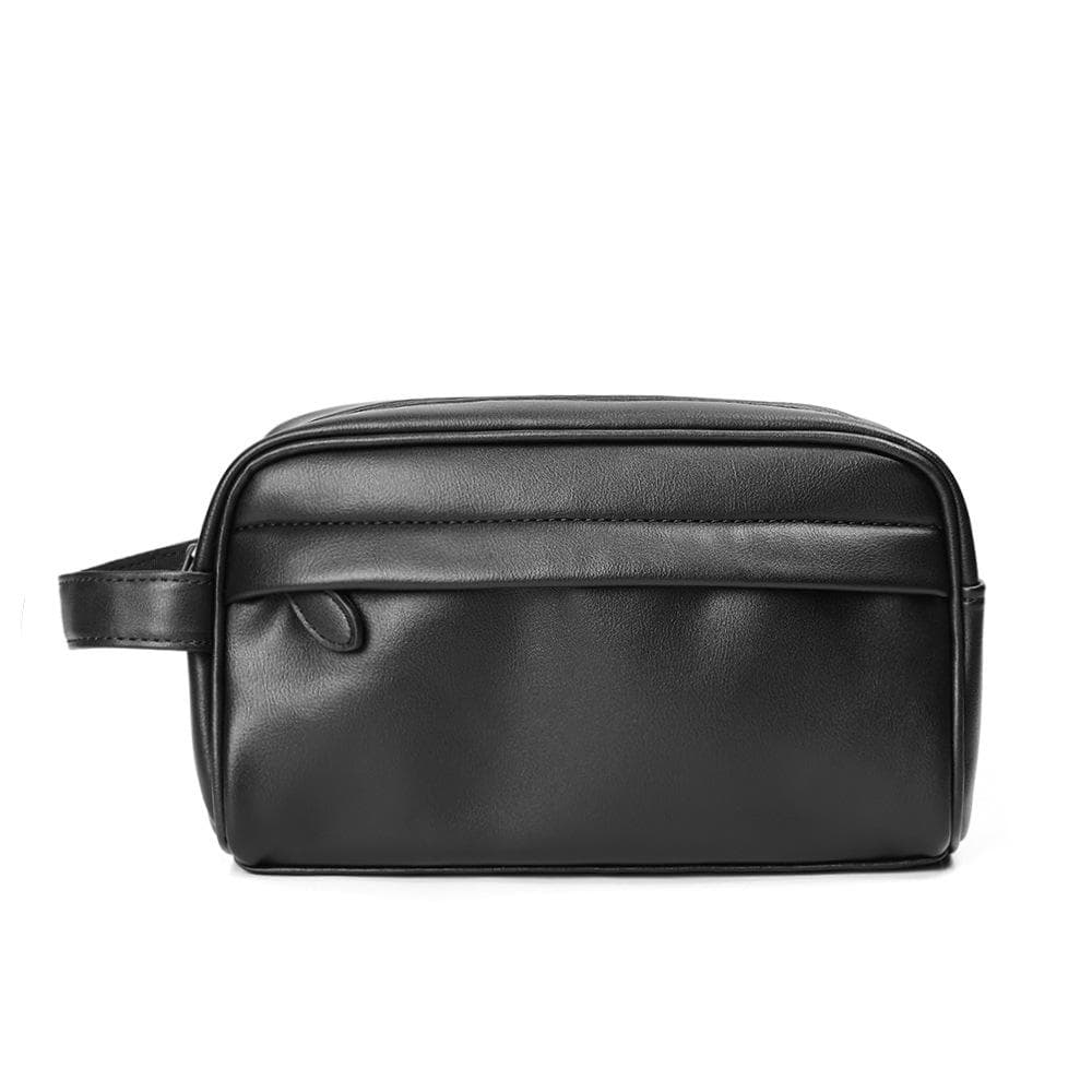 Men Wash Bag Travel Business Trips Portable Cosmetic Bag Large Capacity Multi Pocket Design Handheld Wash Bag black