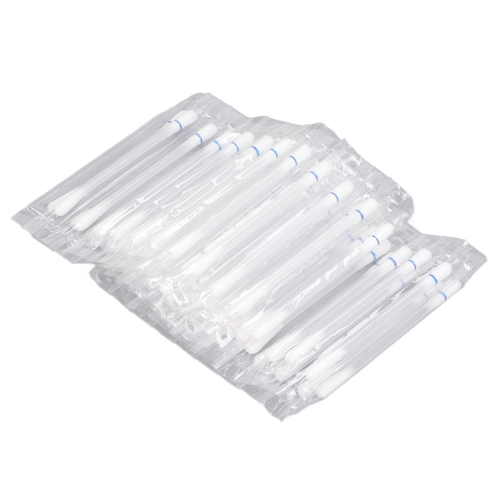 100pcs Saline Cotton Cleaning Swabs for Piercings Earring Nose Belly Cleaner Dual Ended Disposable