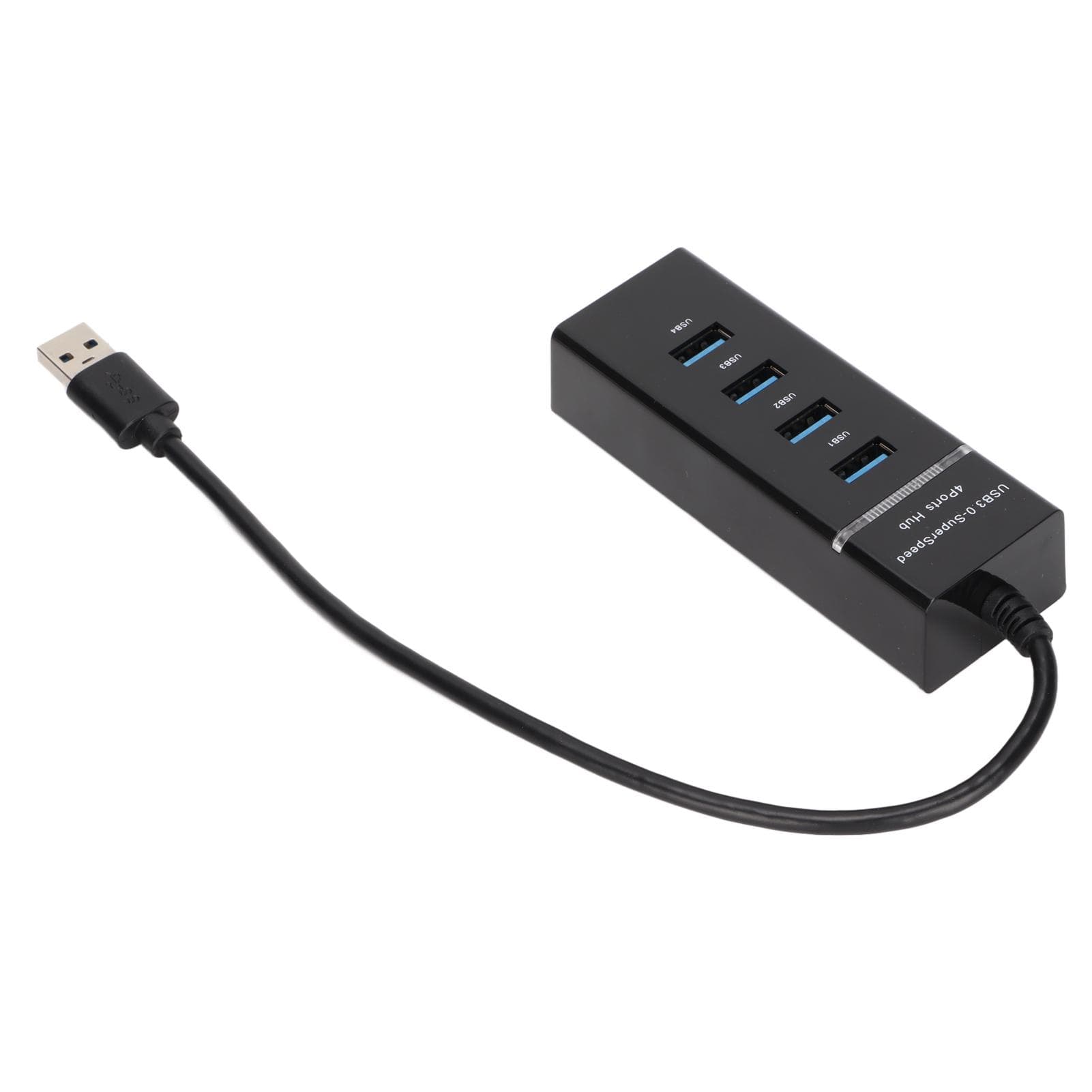 USB Hub 4 Port High Speed Propagation Protect Safety Compact Design USB 3.0 Adapter