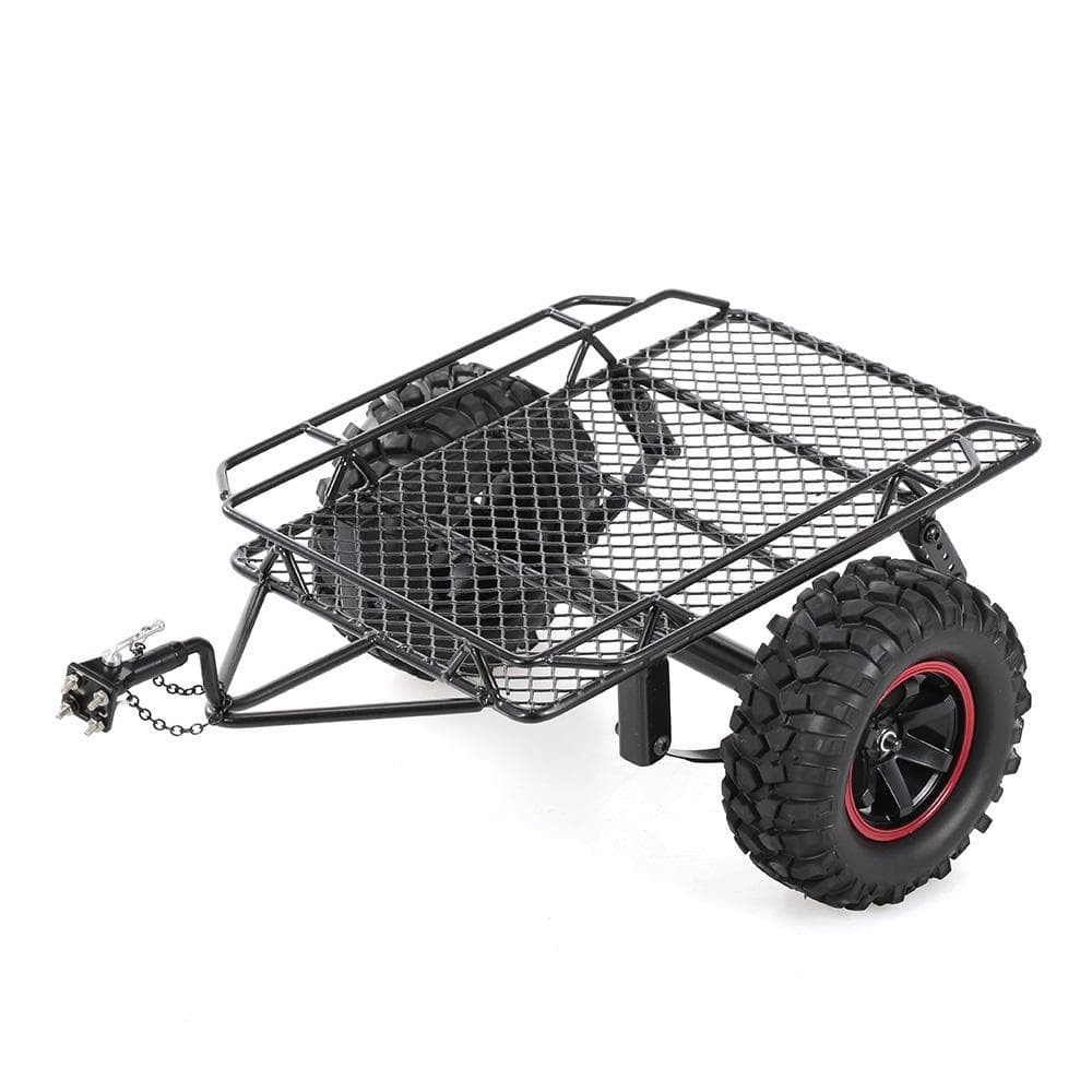 Trailer Car Hopper Trail for 1/10 Traxxas HSP Redcat RC4WD Tamiya Axial SCX10 D90 HPI RC Crawler black