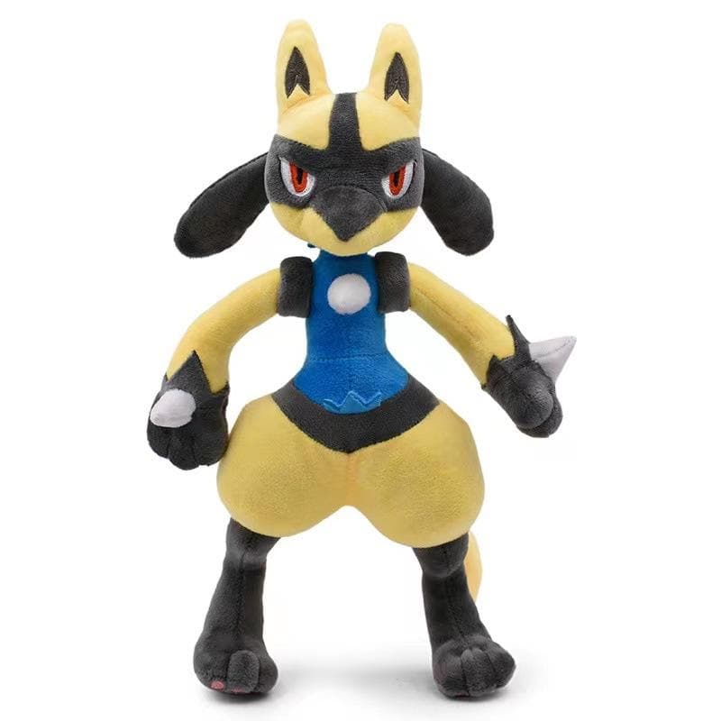 PKM Lucario Plush Doll Toys Aquali Soft Stuffed Plush Toys For Kids