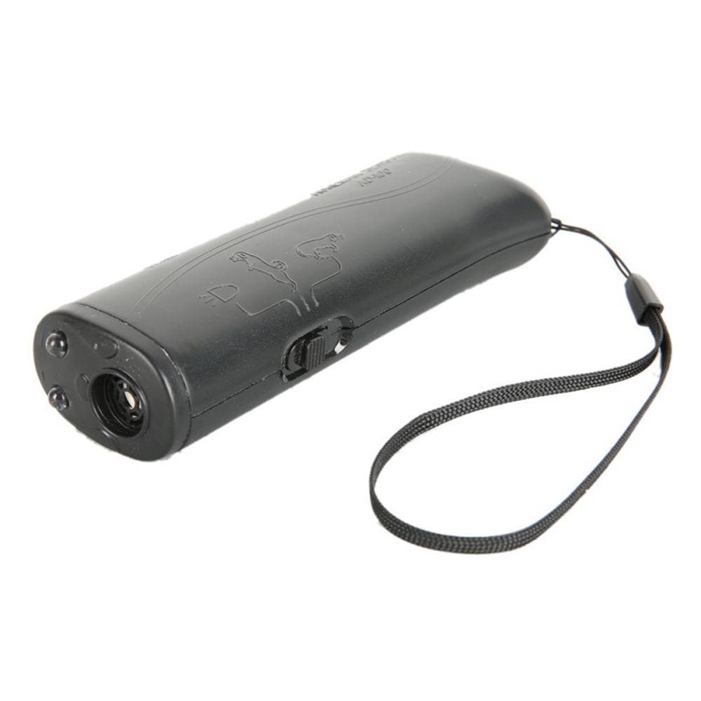 3 in 1 Anti Barking Stop Bark Device Portable Handheld Ultrasonic Pet Dog Repeller Control Training black