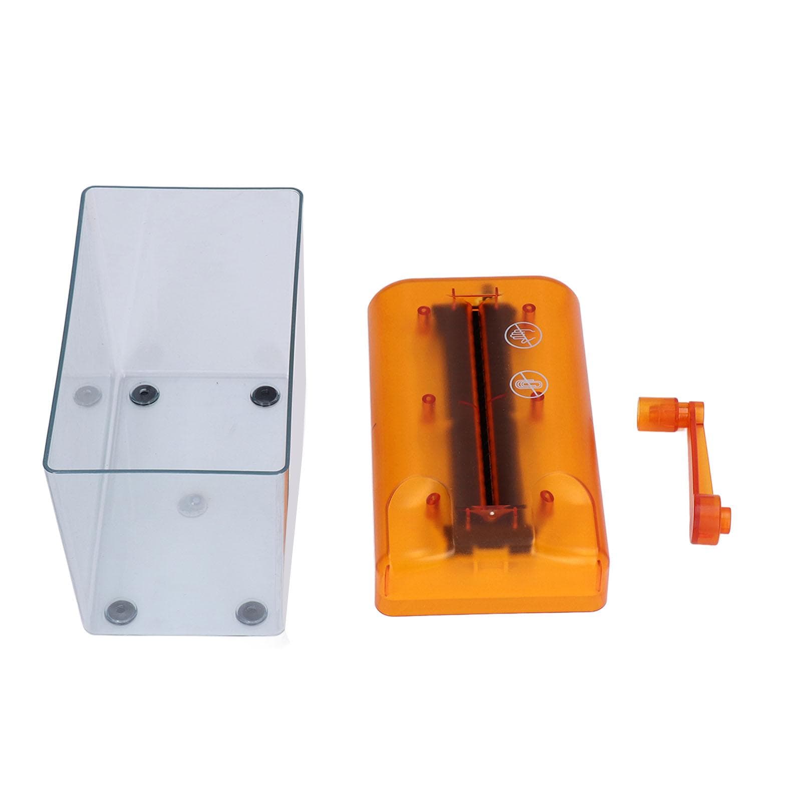Manual Paper Shredder Portable Manual Compact Structure Simple Operation Hand Crank Shredder for orange