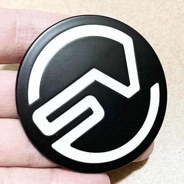 1Pcs 3D Metal Sticker SV Badge Emblem Decals Car Styling For Evoque Defender Discovery Auto Accessories black
