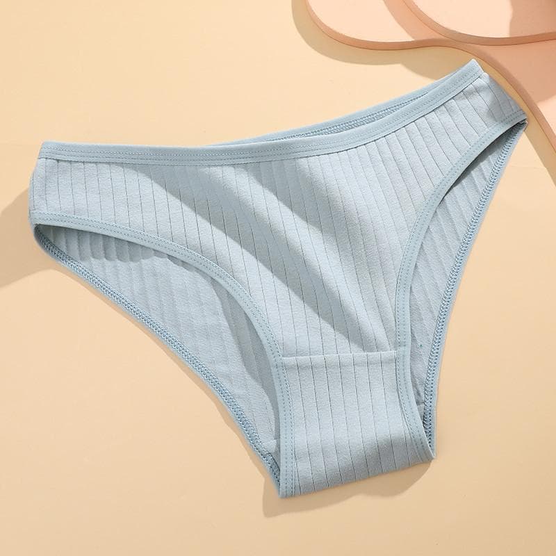 FINETOO Cotton Panty Women's Solid Color Panties for Women Sexy Briefs Female Underpants M-XL L