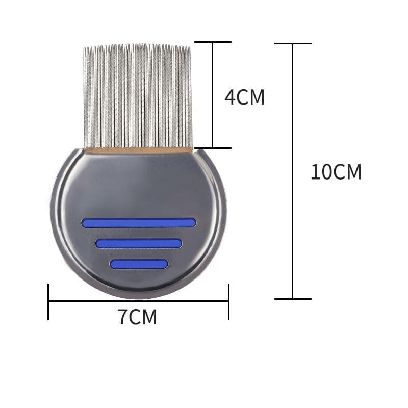 1PC Stainless Steel Kids Hair Rid Headlice Super Density Teeth Remove Comb Free Hair Tool Dropship blue