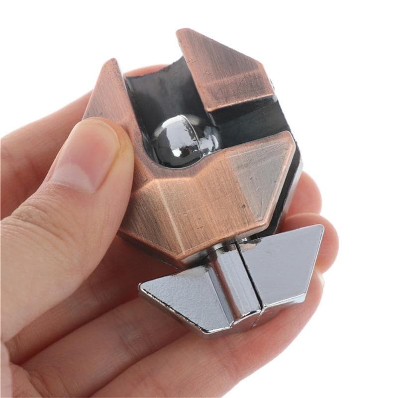 New Style Turtle Alloy Shell Lock Puzzle Classic Metal Brain Teaser IQ EQ Test Intellgence Toy Gift For Adults Children Kids 1pc