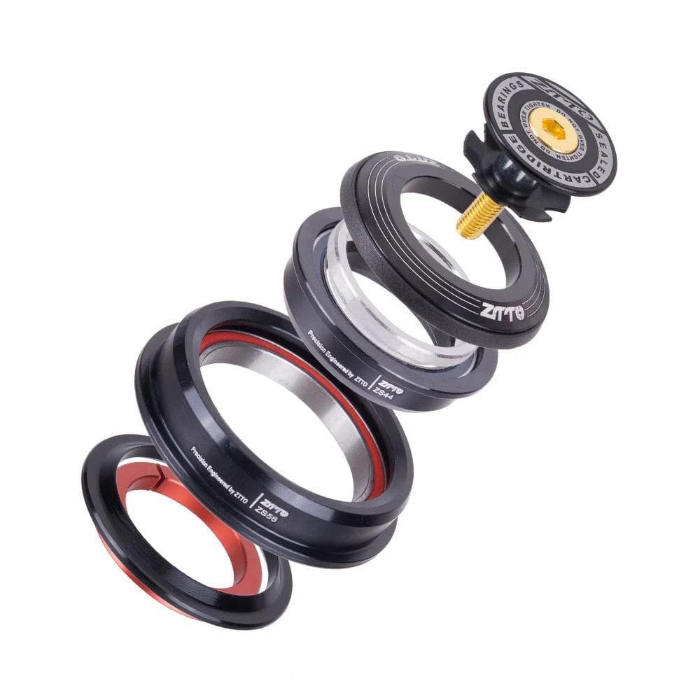ZTTO CNC ZS44/ZS56 External Cone Tube Tapered Heads Tube Cone Straight Dual Purpose Bowl Set black