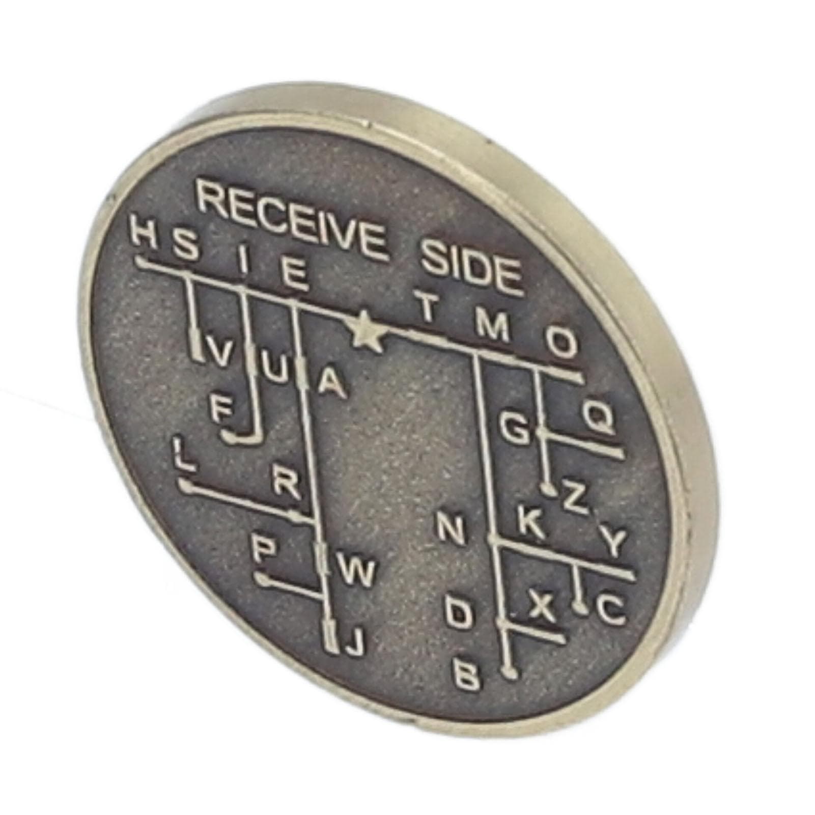 CW Morse Code Training Coin Galvanized Copper Encryption Language Coin for Amateur Radio Beginner