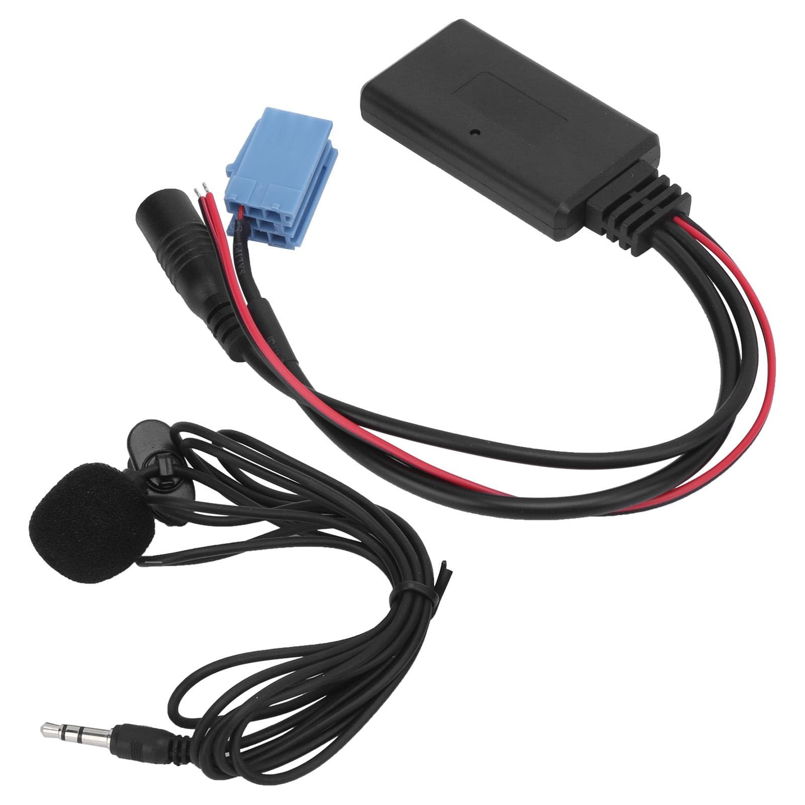 Car Stereo Microphone Mini ISO 8Pin with Wiring Adapter Bluetooth 5.0 for Mobile Phone Tablet MP3