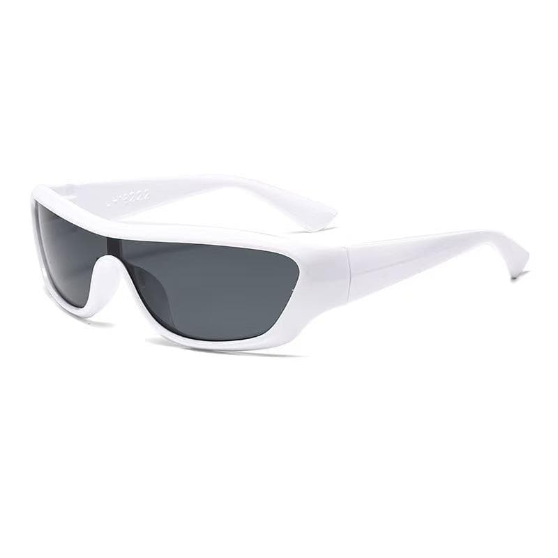 New Y2K Sports Punk Sunglasses Women Men Square Goggle Luxury Brand Sun Glasses Colorful Mirror Fashion Eyewear MULTI