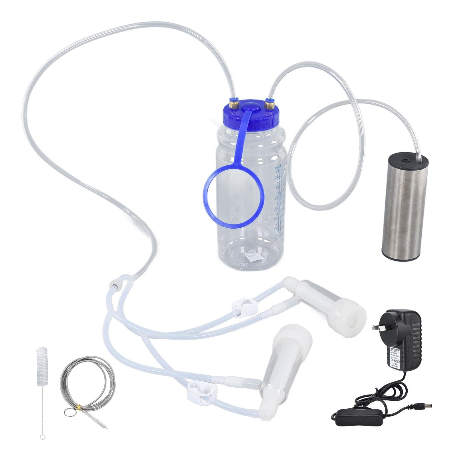 Electric Milking Machine Kit Portable Minitype Milker Machine for Goat Cow Sheep 100?240VAU Plug