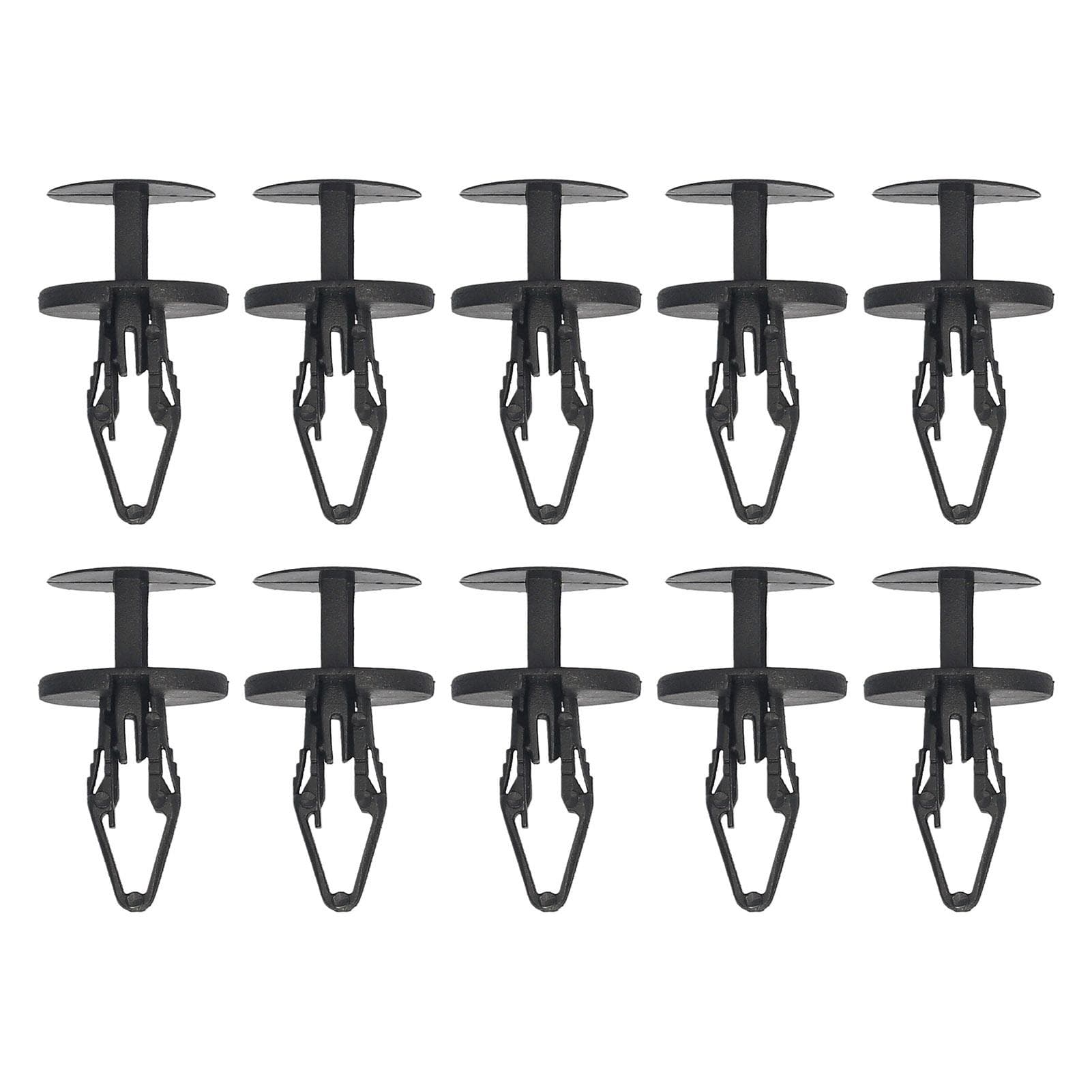 10PCS Fender Liner Clips Push Type Fastener Retainer Clips 11589292 Replacement for GMC GM Chevrolet black