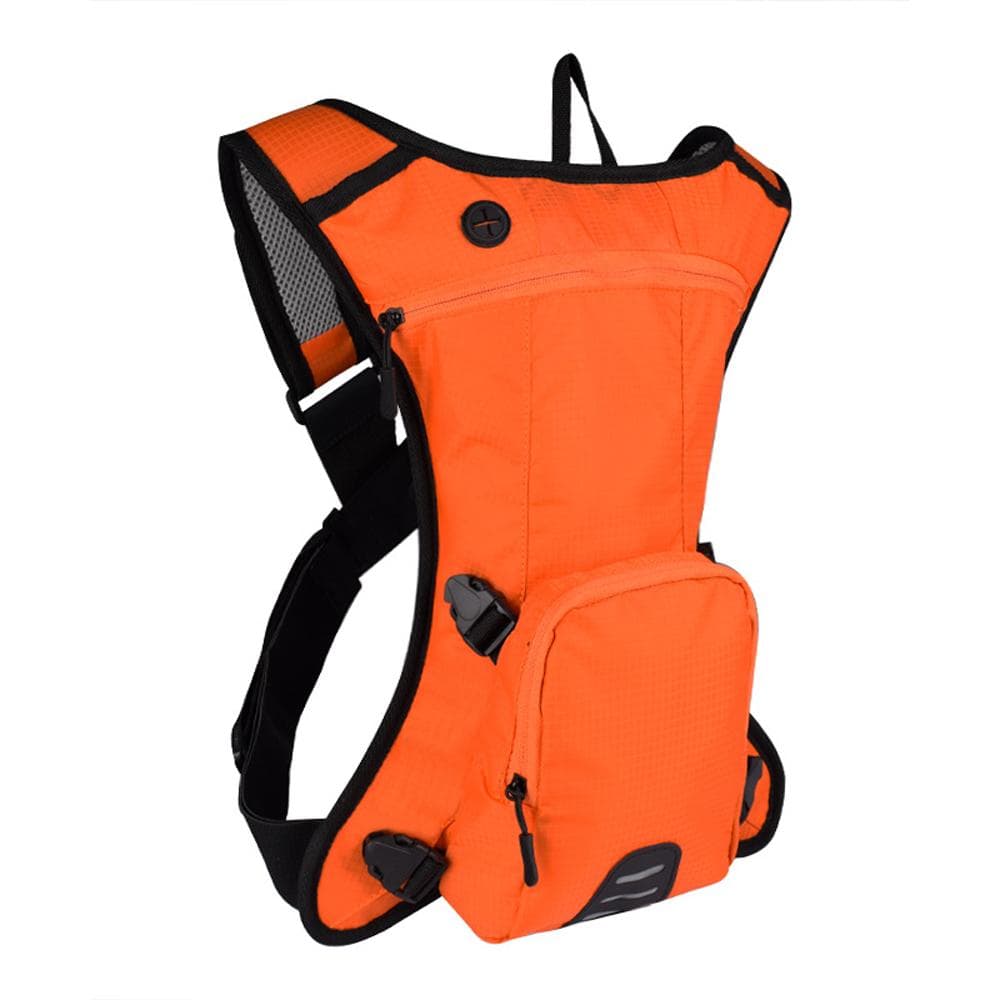 Motorcycle Backpack Portable Hydration Pack Lightweight Sports Bag Compatible with 2L Water Bladder orange