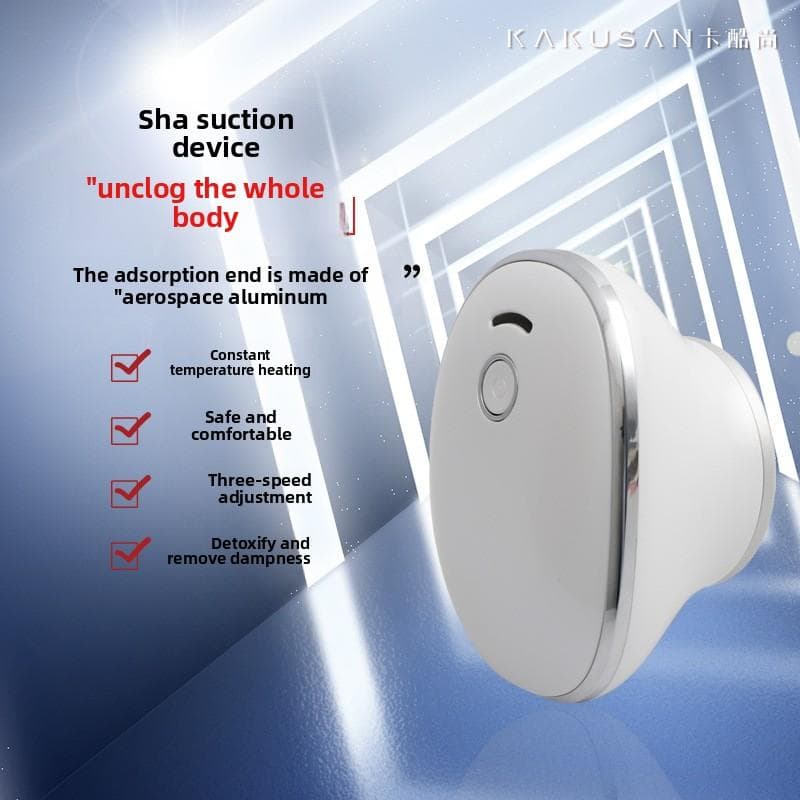 Electric Massager Multifunctional Health Home Scraping Device Suction Scraping Can Negative Pressure Attractive Force Dredging Meridian Suction Device white