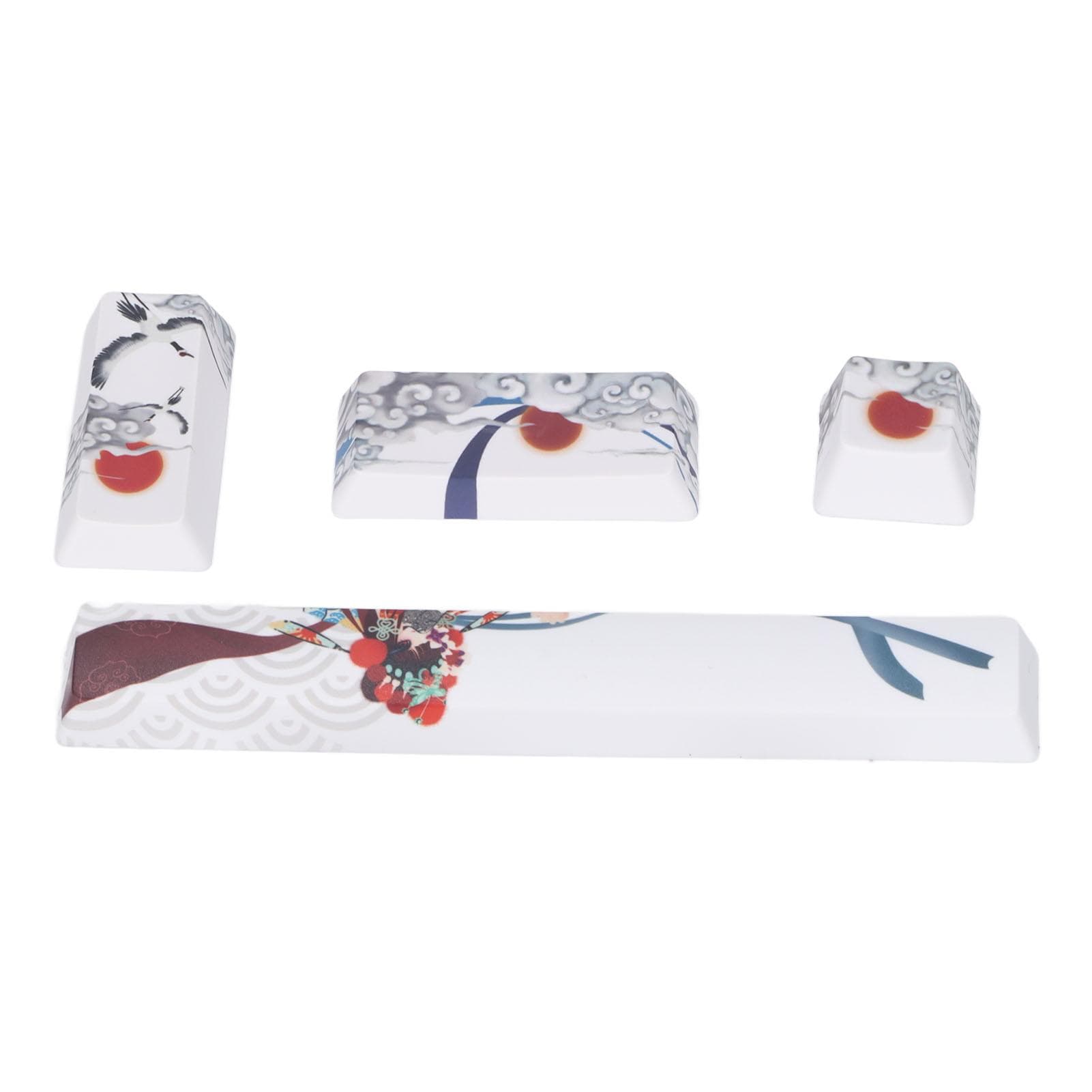 4pcs PBT Keycap Chinese National Drama Pattern Five Sides Sublimation Custom Keycaps for Universal