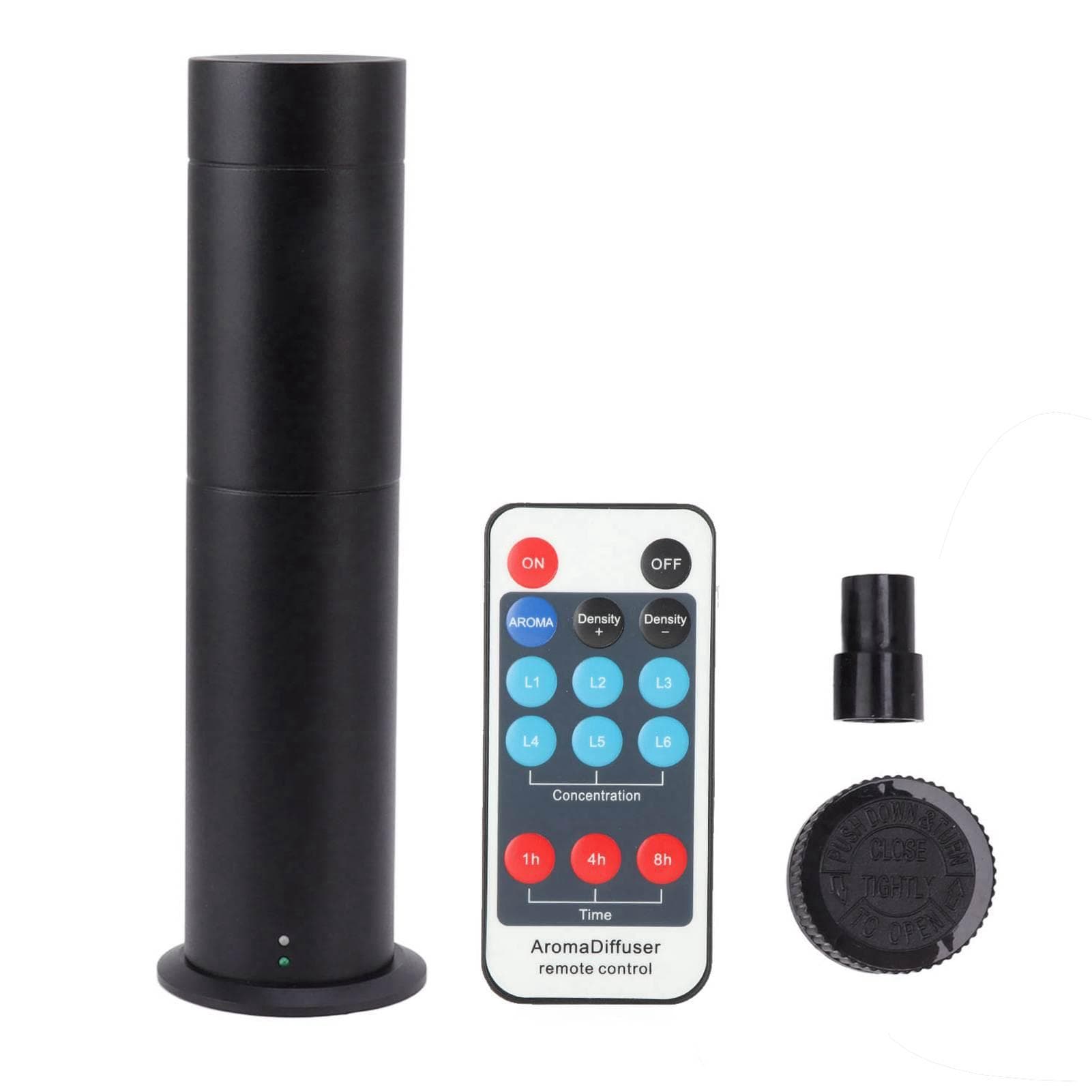 Intelligent Aromatherapy Machine 120ml Remote Control Cylindrical Aromatherapy Machine for Home black