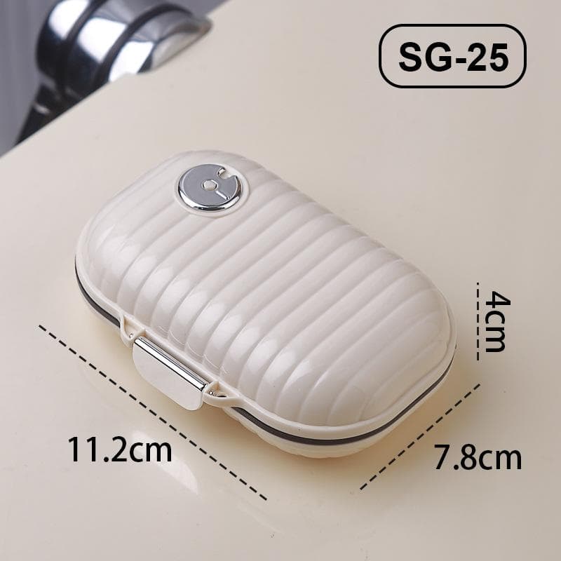 Mini Portable Pill Box Travel for Seven Days Multi Grid Split Package Pills Tablets Sealed Storage Box pill organizer weekly
