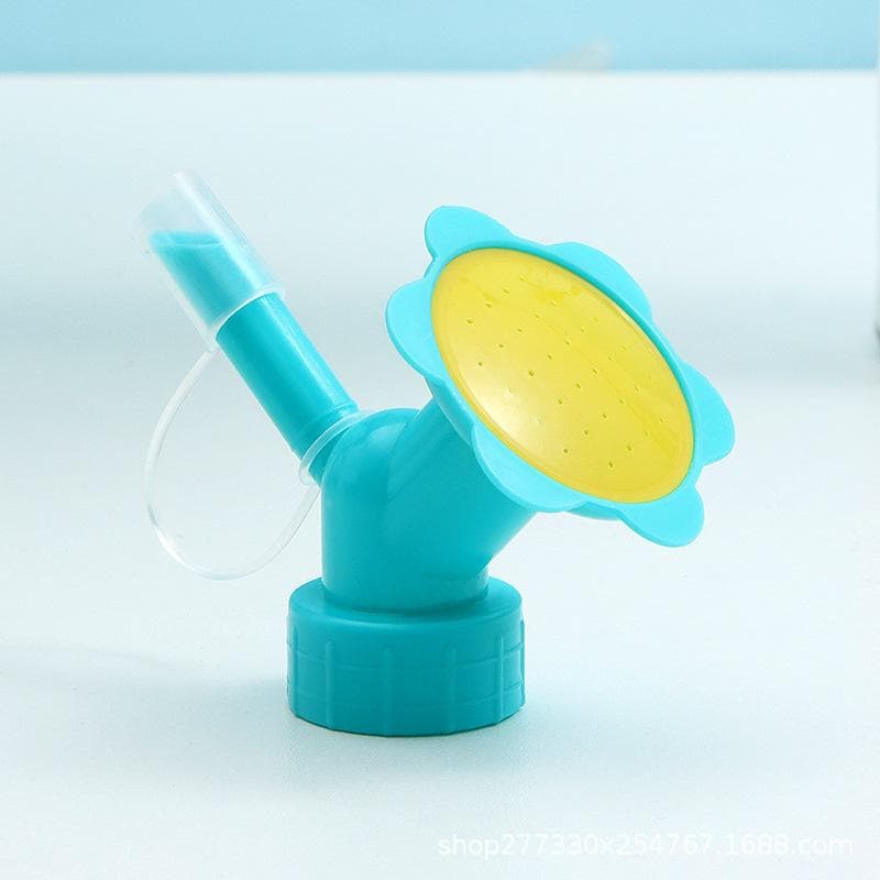 Sprinkler Watering Nozzle for Flower Drinkers Bottle Cap Sprinkler Dual Head Bottle Watering Spout Watering Can Sprinkler Head One Size blue