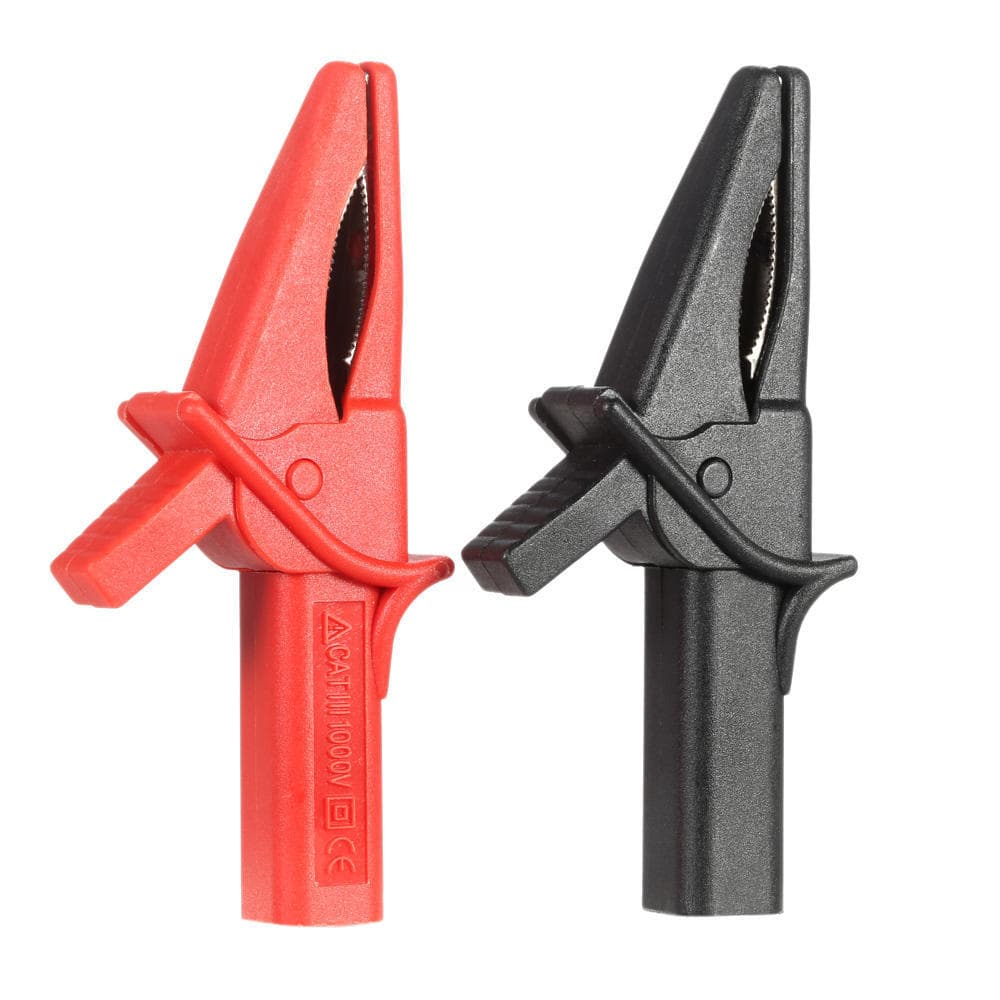 Hantek HT18A Crocodile Clip Fitting of DSO3064 2pcs Large Dolphin Gator Clips Red + Black