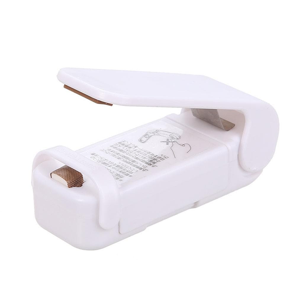 Mini Heat Bag Sealing Machine Package Sealer Bags Thermal Plastic Food Bag Closure Portable Sealer Packing Kitchen Accessories white