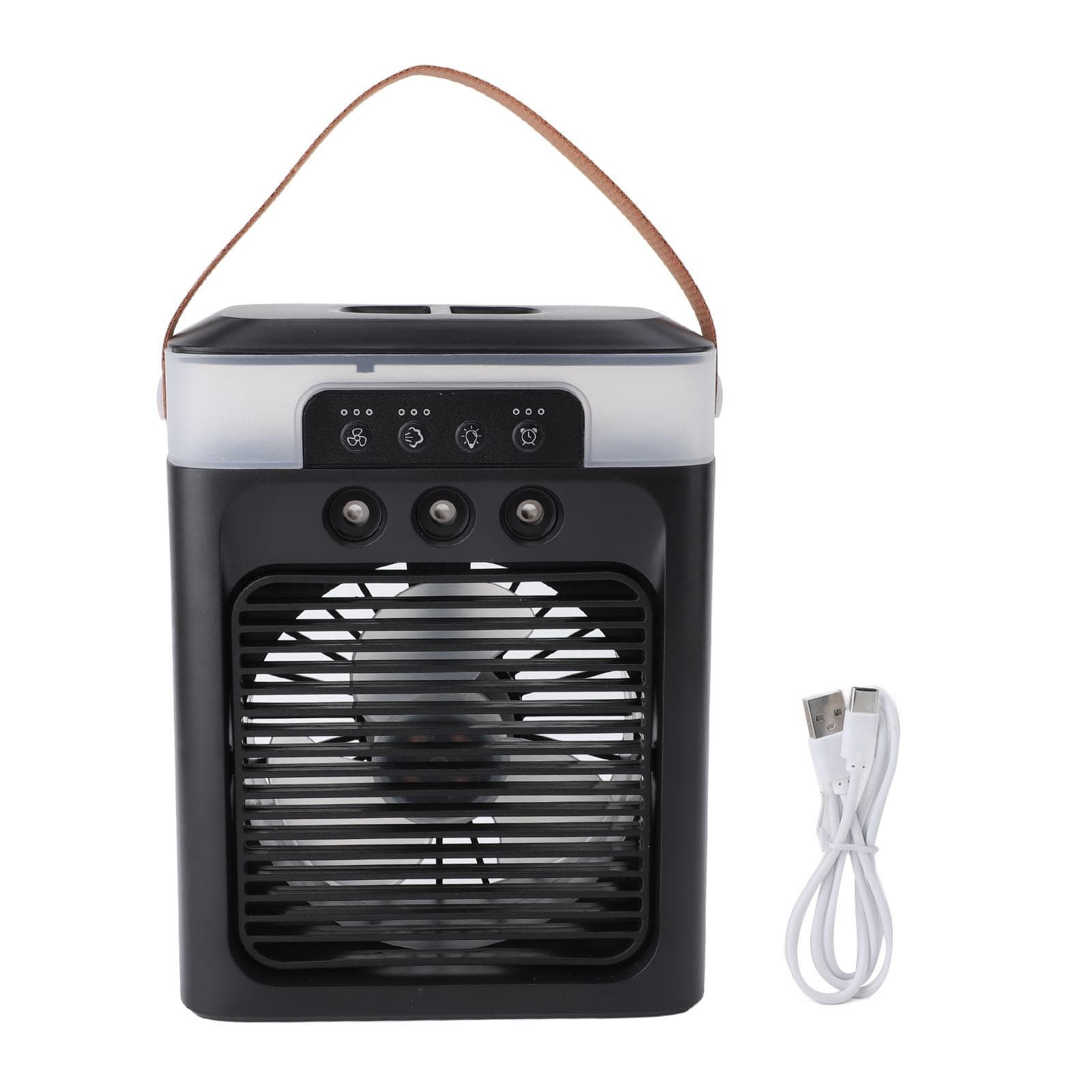 Portable Misting Fan 400ml Water Tank USB Desktop Essential Oil Aromatherapy Air Cooling Fan for black