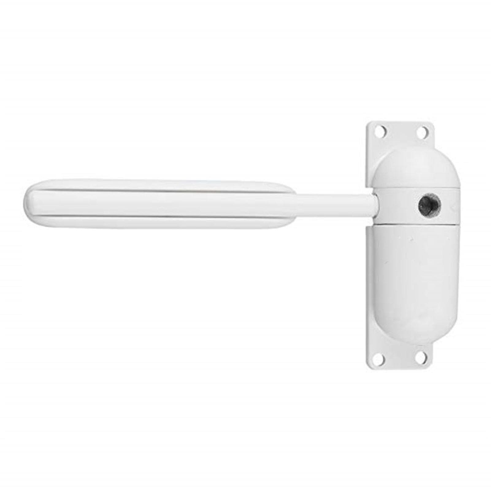Automatic Door Closer Metal Mini Low Noise Hidden Spring Door Closer for Residence White white