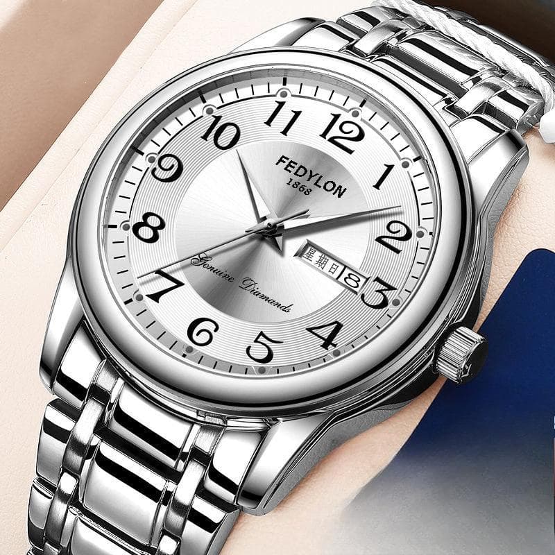 Middle-aged and Elderly Elderly Watch Men's Non-mechanical Watch Digital Waterproof Luminous Electronic Quartz Men's Watch minimum