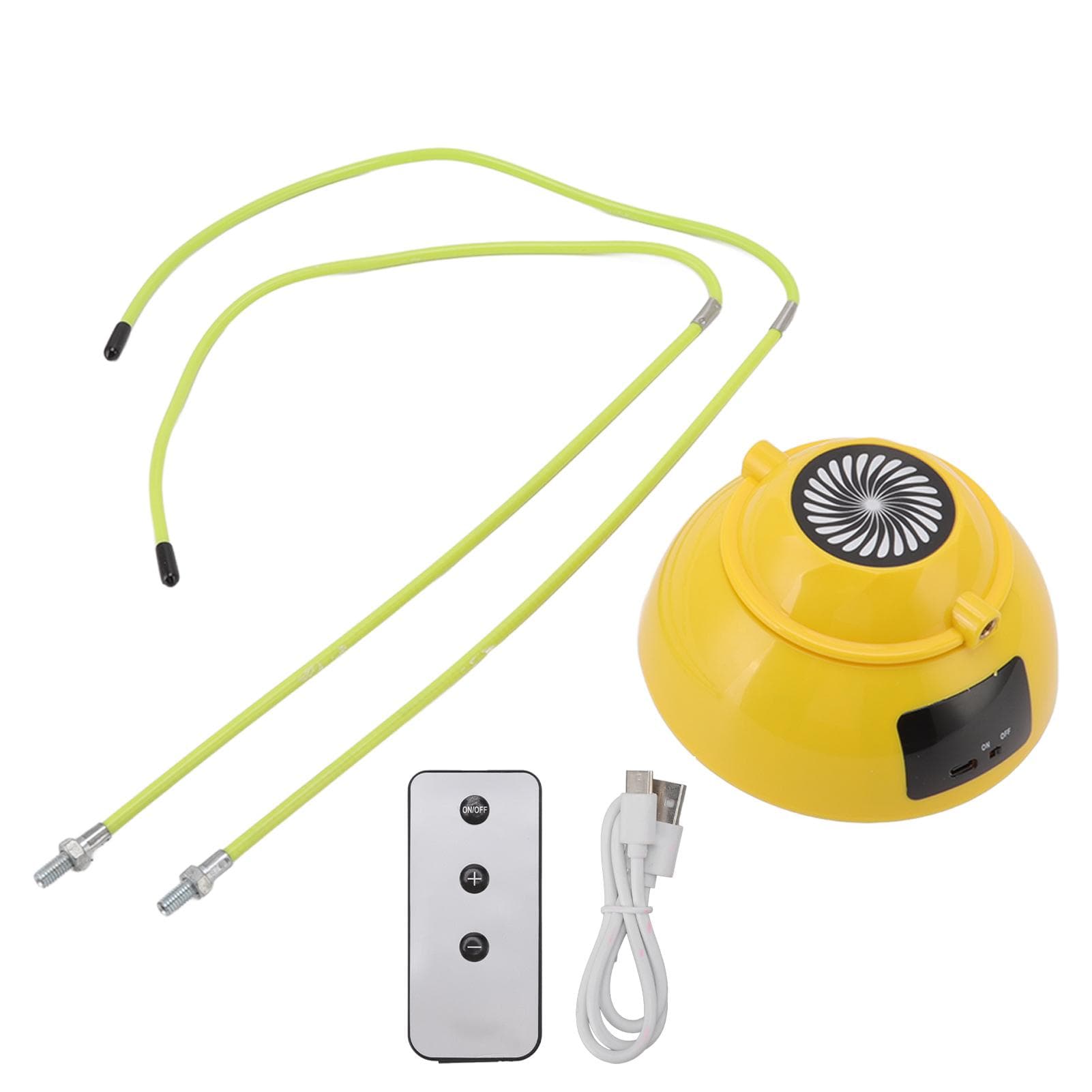 Electric Skipping Rope 10 Speeds USB Charging Automatic Count Rope Skipping Machine for Children yellow