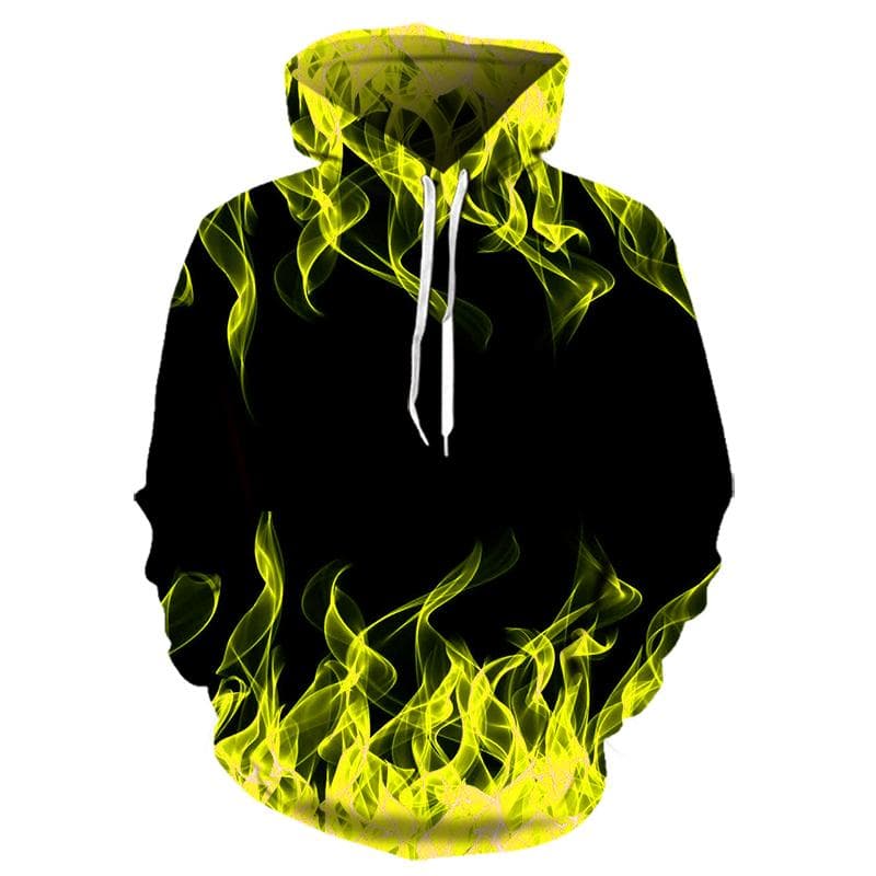 2022 New Colorful Flame Hoodie 3D Sweatshirt Men/Women Hooded Autumn And Winter Coat mens Clothing funny Jacket black Hoodies 6XL