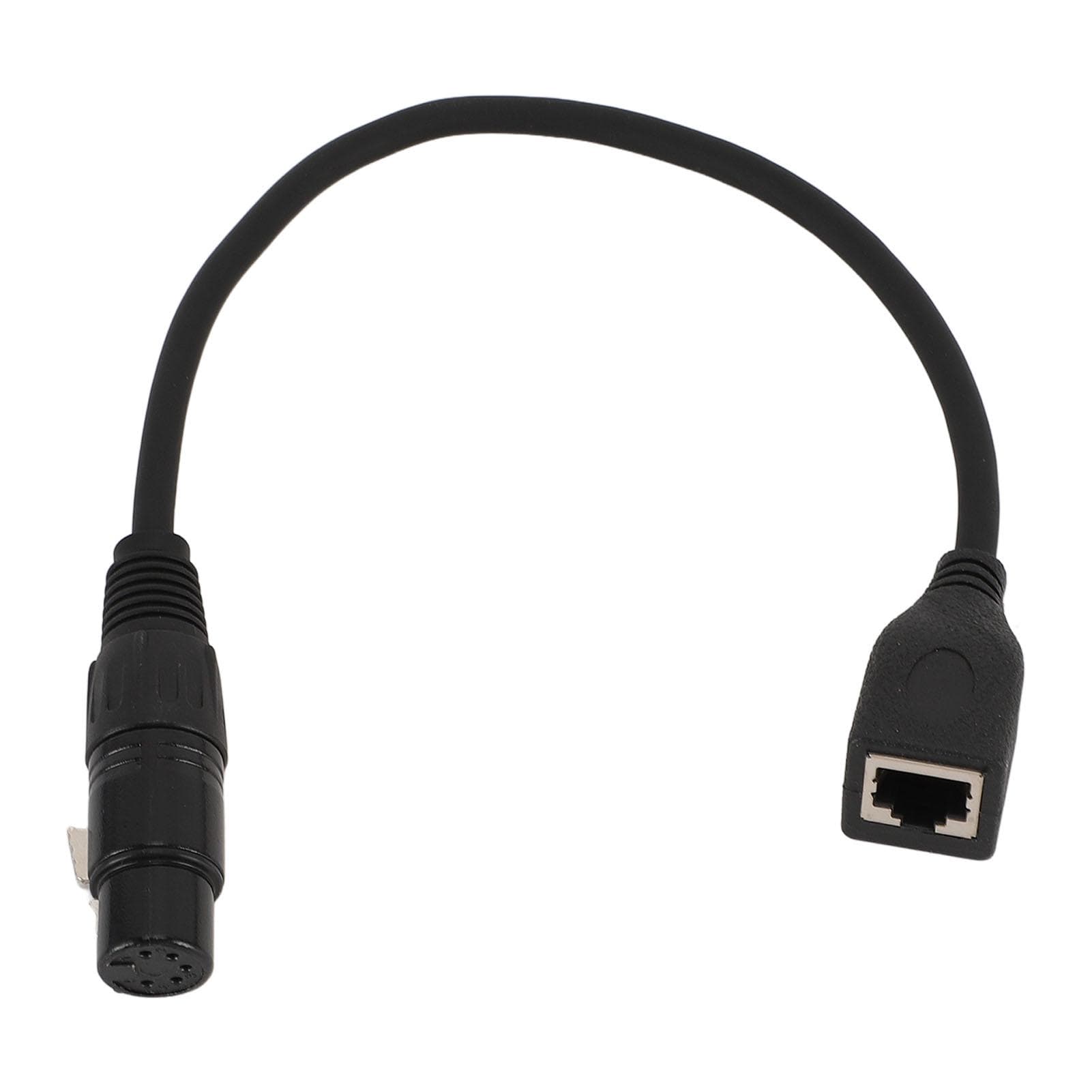 5 Pin XLR to RJ45 Cable Female to Female Plug and Play DMX Cord for DMX CON Series Stage Recording