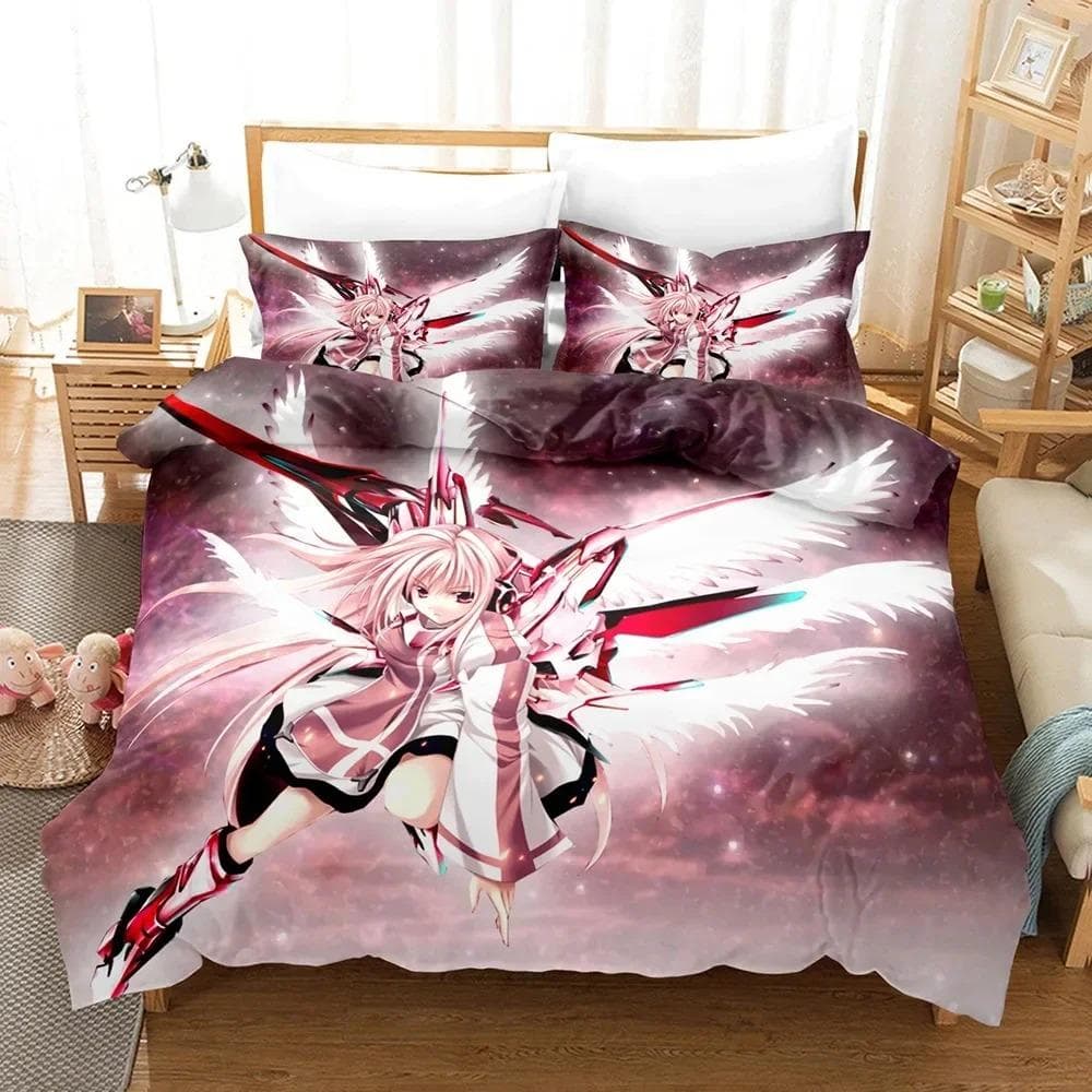 3D Print Fallen Angel Bedding Set Duvet Cover Bed Set Quilt Cover Pillowcase Comforter king Queen Size Boys Adult Bedding Set 70x133cm 2pcs