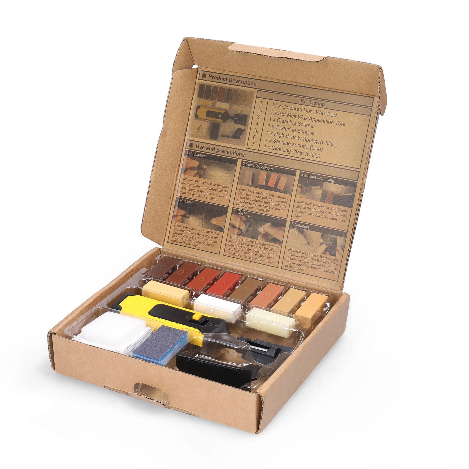 Home Household Laminate Repairing Kit Floor Repairs Kit DIY Multifunctional Wood Board Repairs Tool multicolour