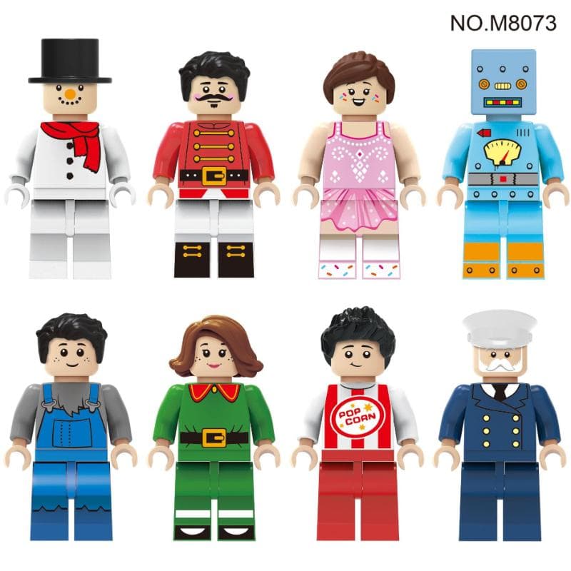 M8080 M8073 Professional Doll Building Block Doctor Fireman Police Racing Driver Building Block Toy