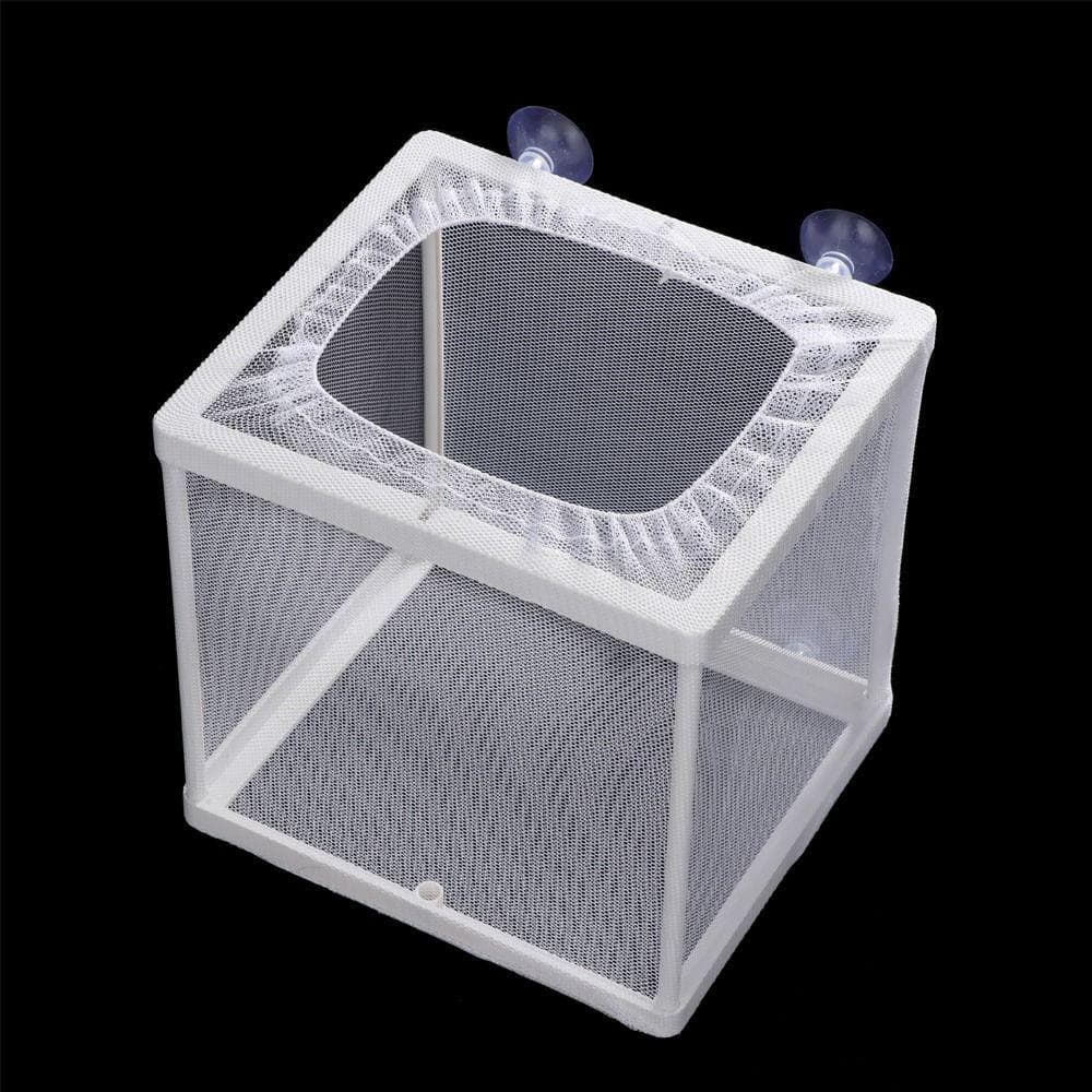 Flexible Net Rearing Aquarium Incubator Breeder Breeding Isolation Box Grow Seed Holder Hatchery small-A