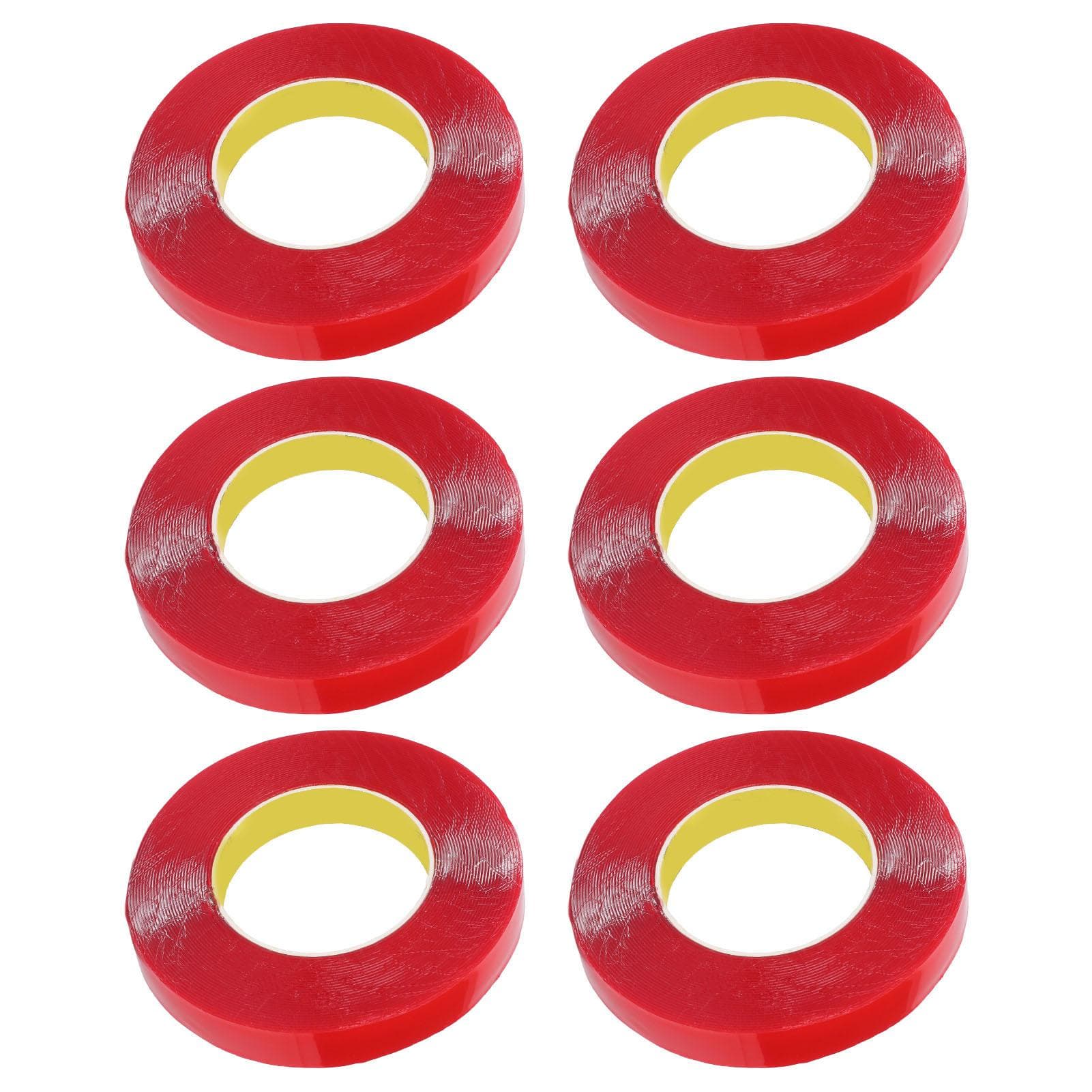 6 Rolls Double Sided Tape Weatherproof Adhesive Removable Heavy Duty Mounting Tape for Wall Hanging