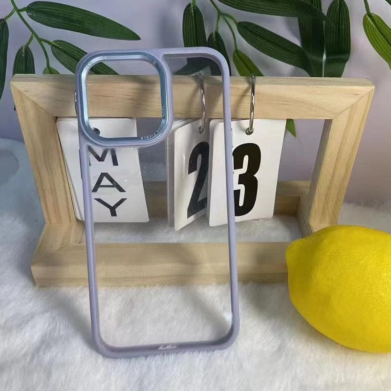 Metal Frame Suitable for Apple 15 Promax Mobile Phone Case Simple Light Luxury Acrylic IPhone 13 Anti-fall Hard Case Apple 15Plus