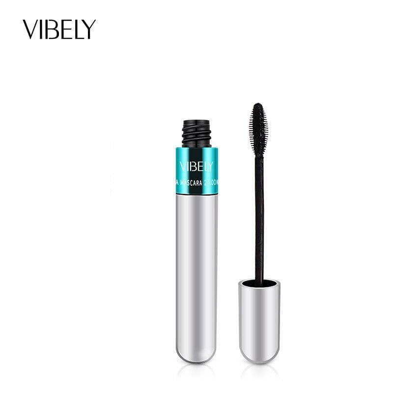 Rimel VIBELY 4D Silk Fiber Eyelash Mascara Waterproof Long-Lasting Extra Volume Lengthening Lash Eyelash Black Mascara Make-up black