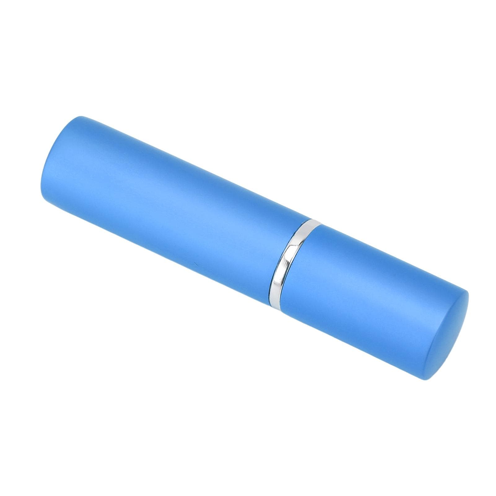 Refillable Perfume Bottle Aluminium Alloy Press On Leakproof Portable Empty Spray Bottle 5mlBlue blue