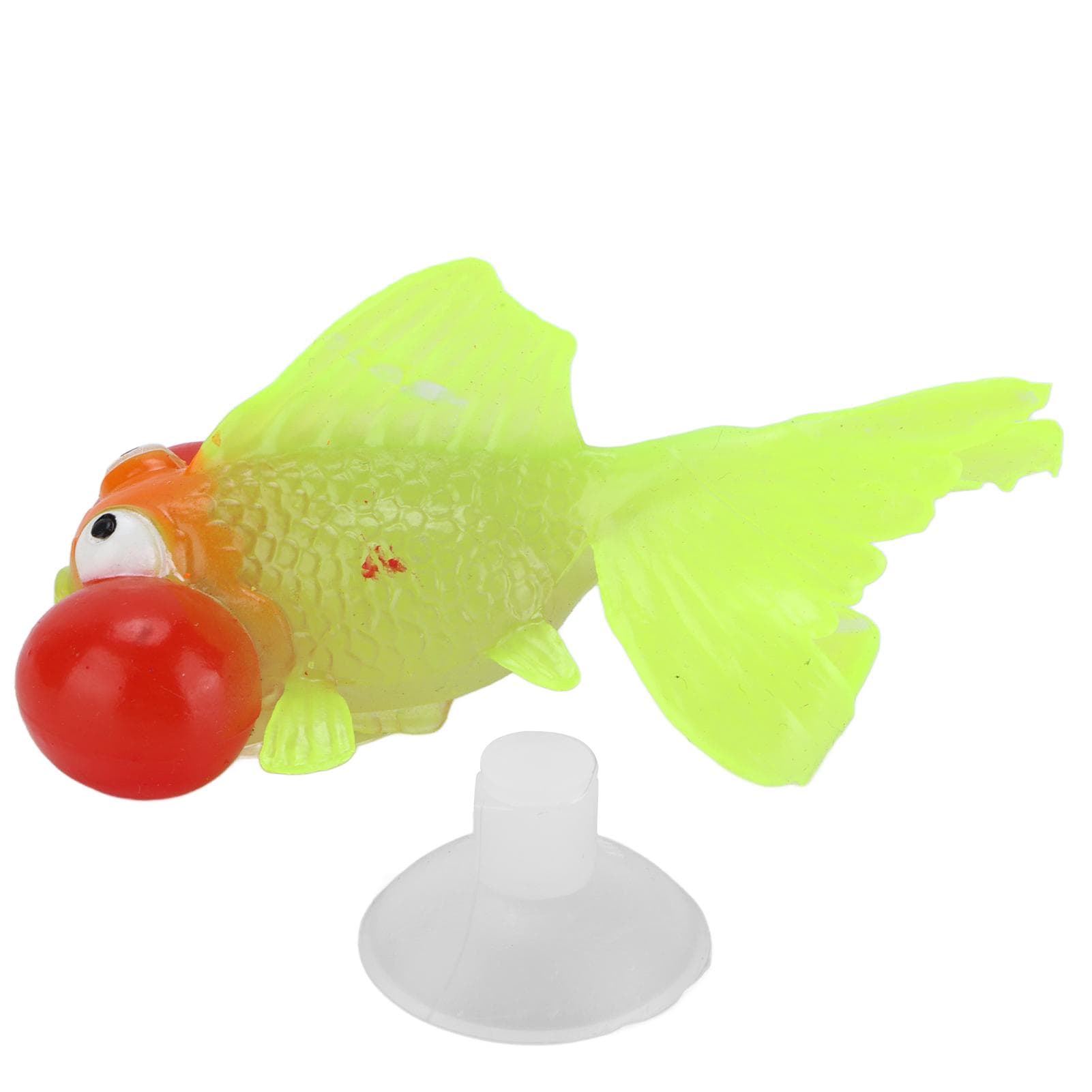 Artificial Fish Glowing Effect Silicone Simulation Gold Fish for Fish Bowl Simulation Animal
