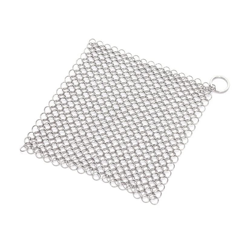 Leeseph Kitchen Cleaning Ring Stainless Steel Cleaner Chainmail Scrubber Accessories Reusable Washing Net Cleaning Tool for Home 4inch-10cm