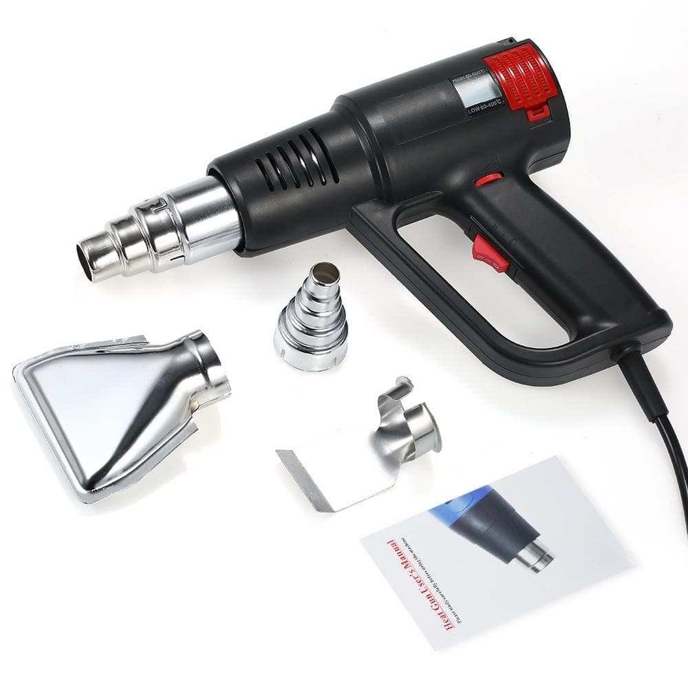 Geevorks 2000W Industrial Fast Heating Hot Air Gun LCD Digital Temperature-controlled High Quality