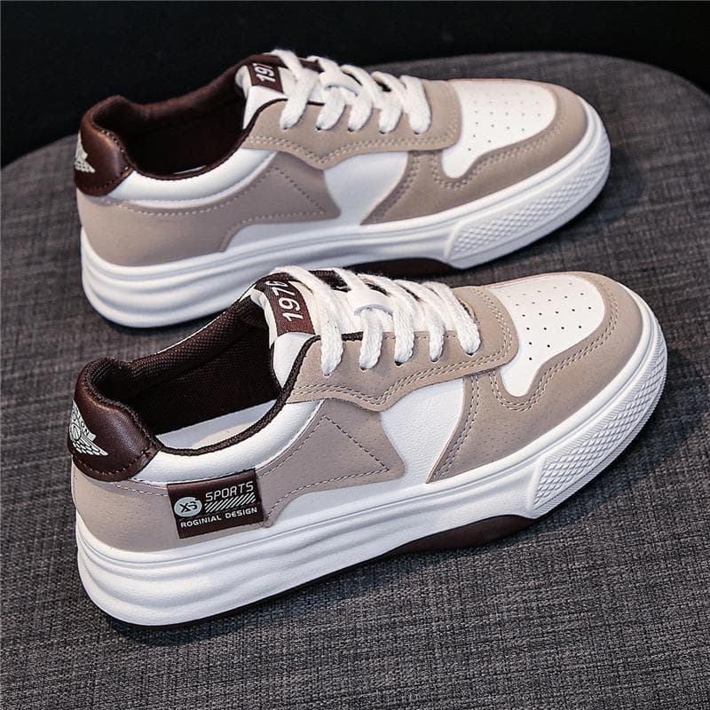 Skateboard Women's Winter New Thick-soled Panda Color Matching All-match Casual Sports White Shoes 40