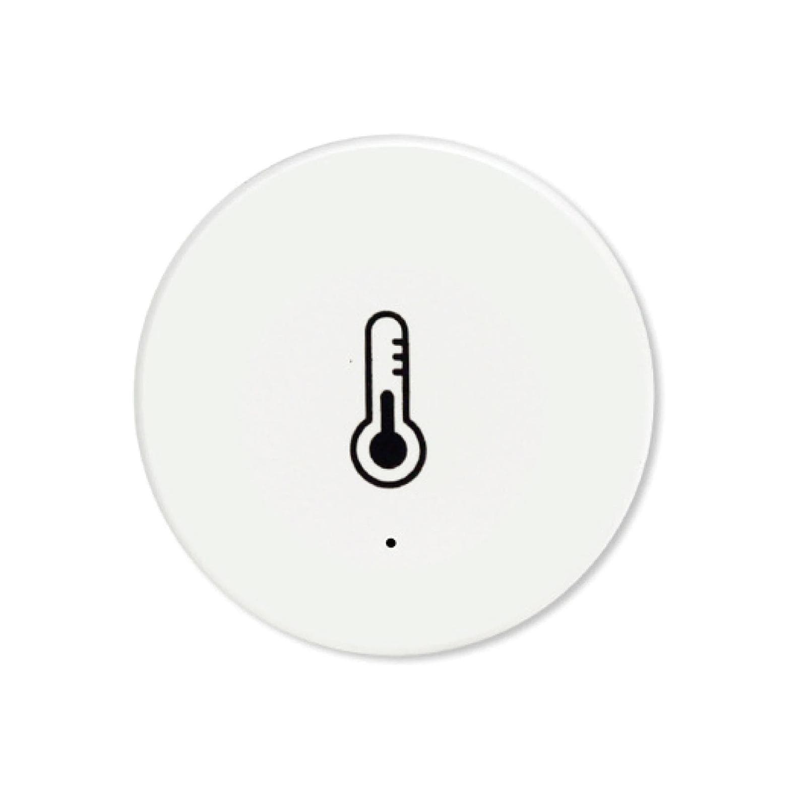 ZigBee Temperature Humidity Sensor with Alarm Function APP Control Indoor Temperature Humidity white
